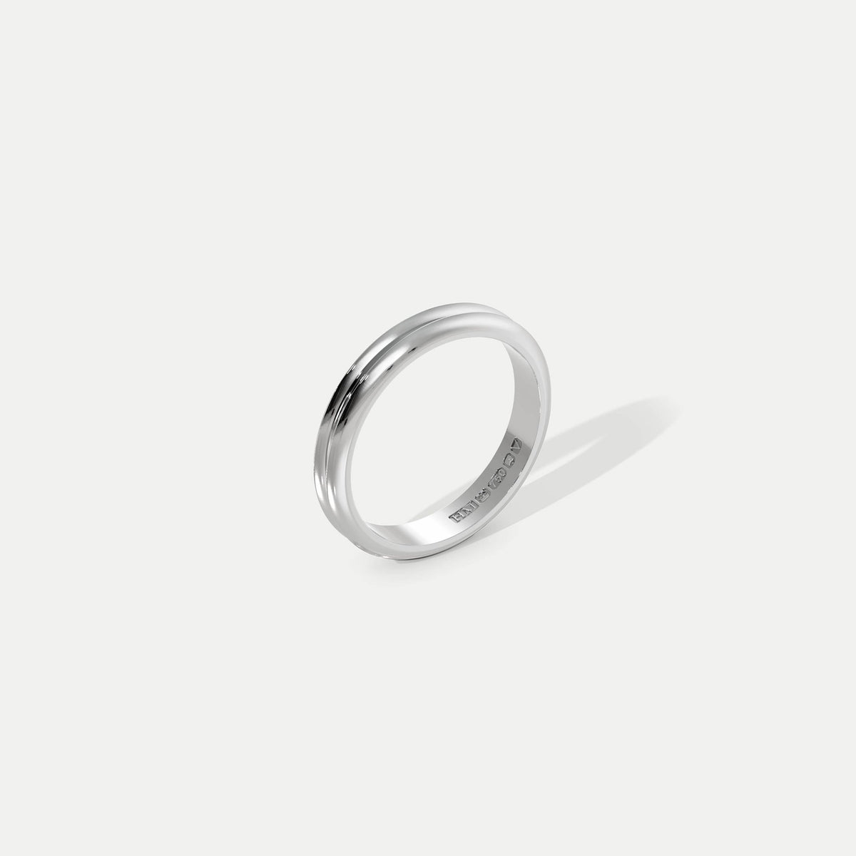 Knife Edge Bond (Narrow) Platinum