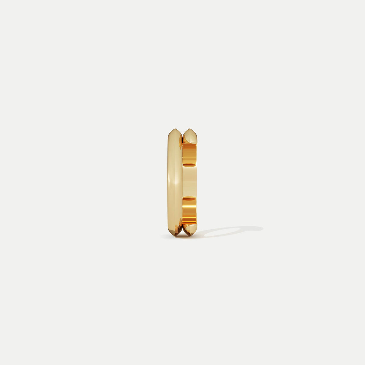 Coupled Knife Edge (Narrow) Gold