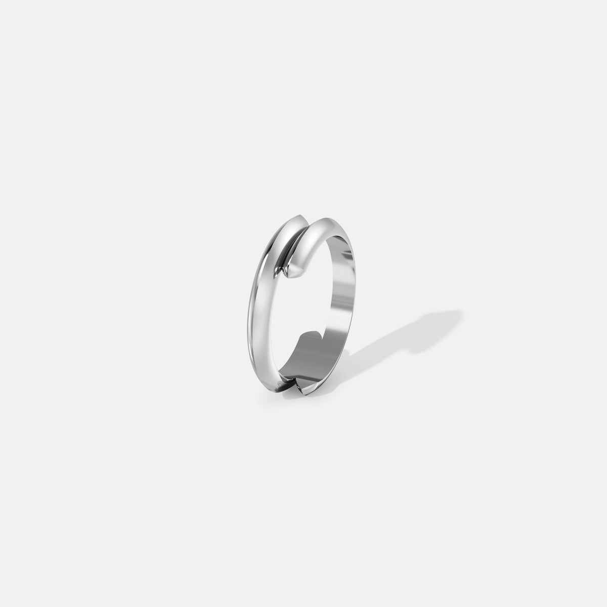 Coupled Knife Edge (Narrow) Platinum