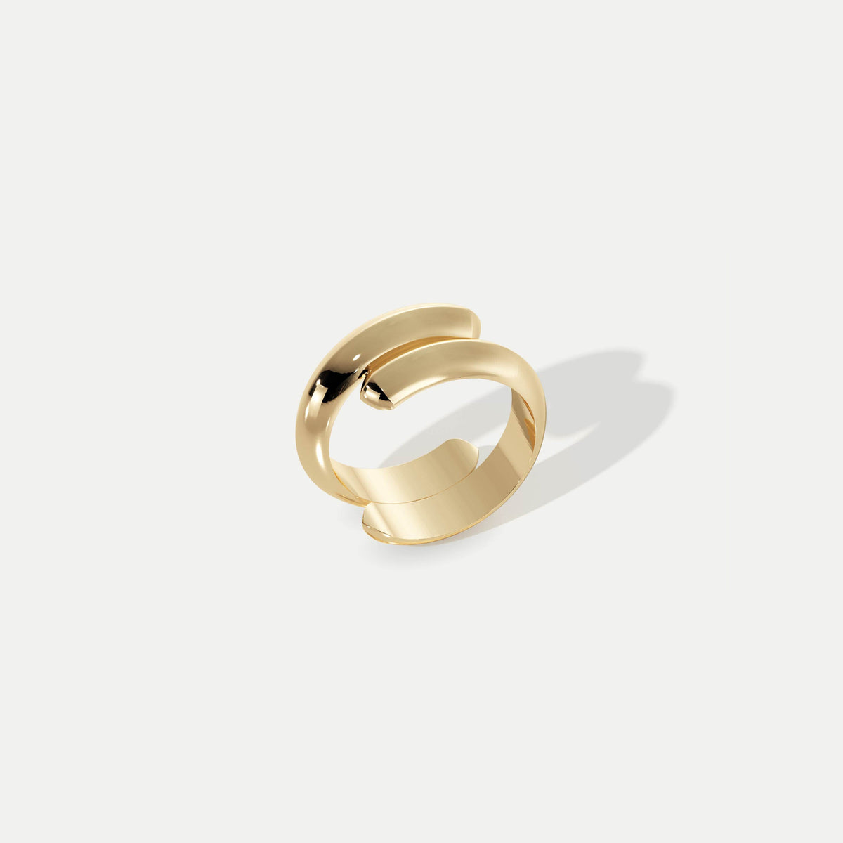Coupled Knife Edge (Wide) Gold