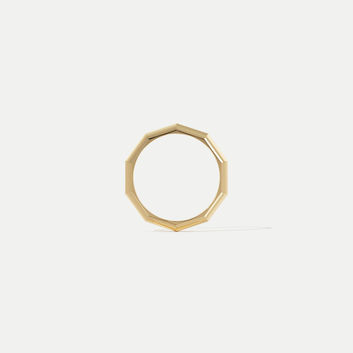 Facet Knife Edge (Narrow) Gold