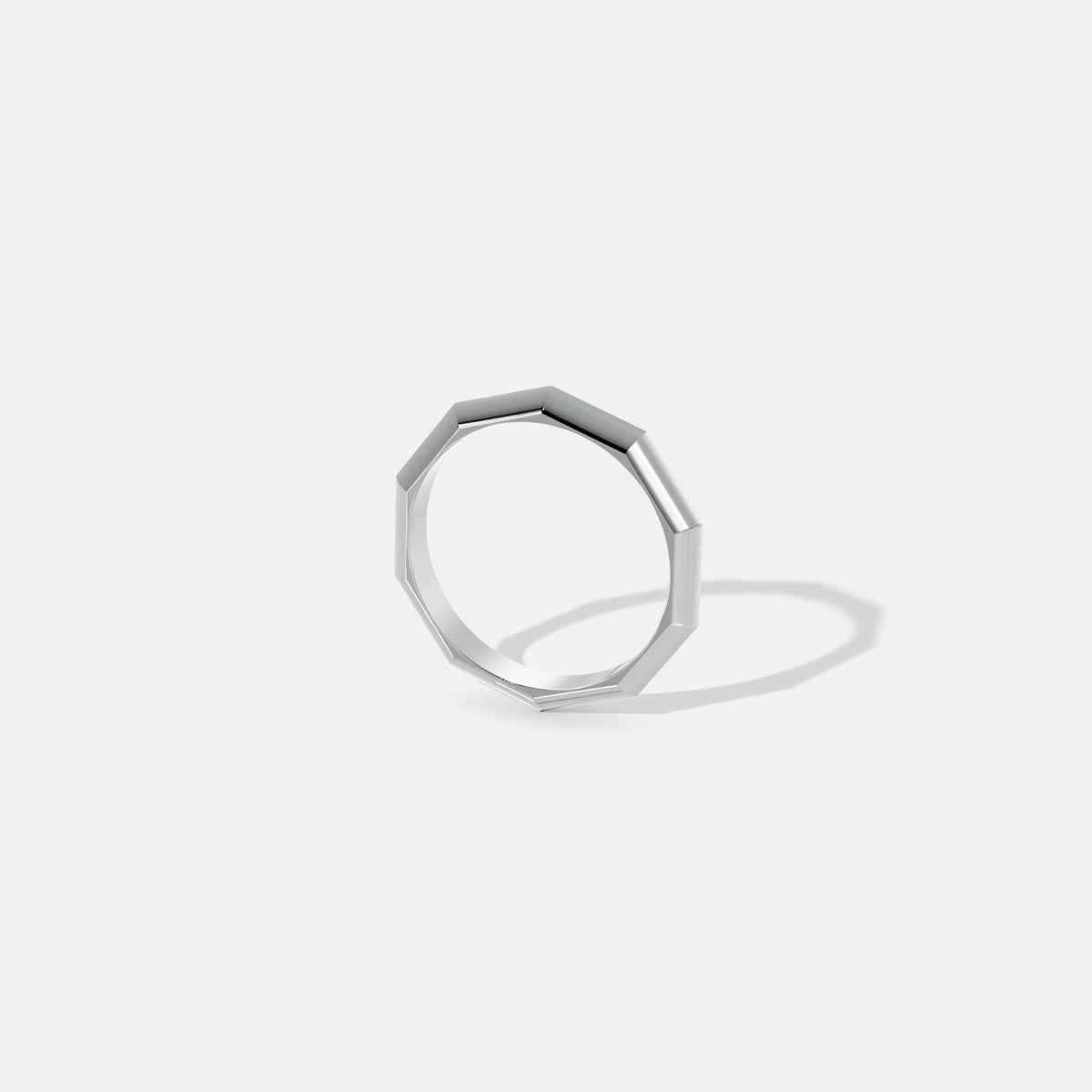 Facet Knife Edge (Narrow) Platinum