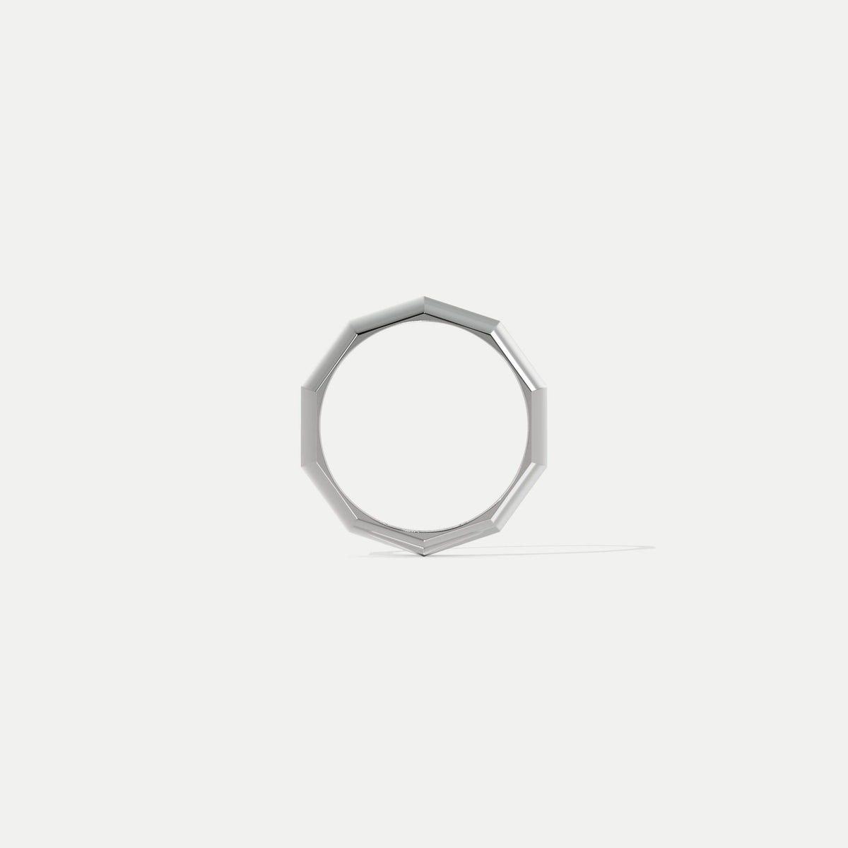 Facet Knife Edge (Narrow) Platinum