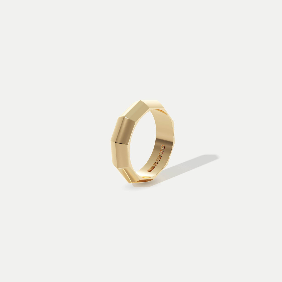 Facet Knife Edge (Wide) Gold