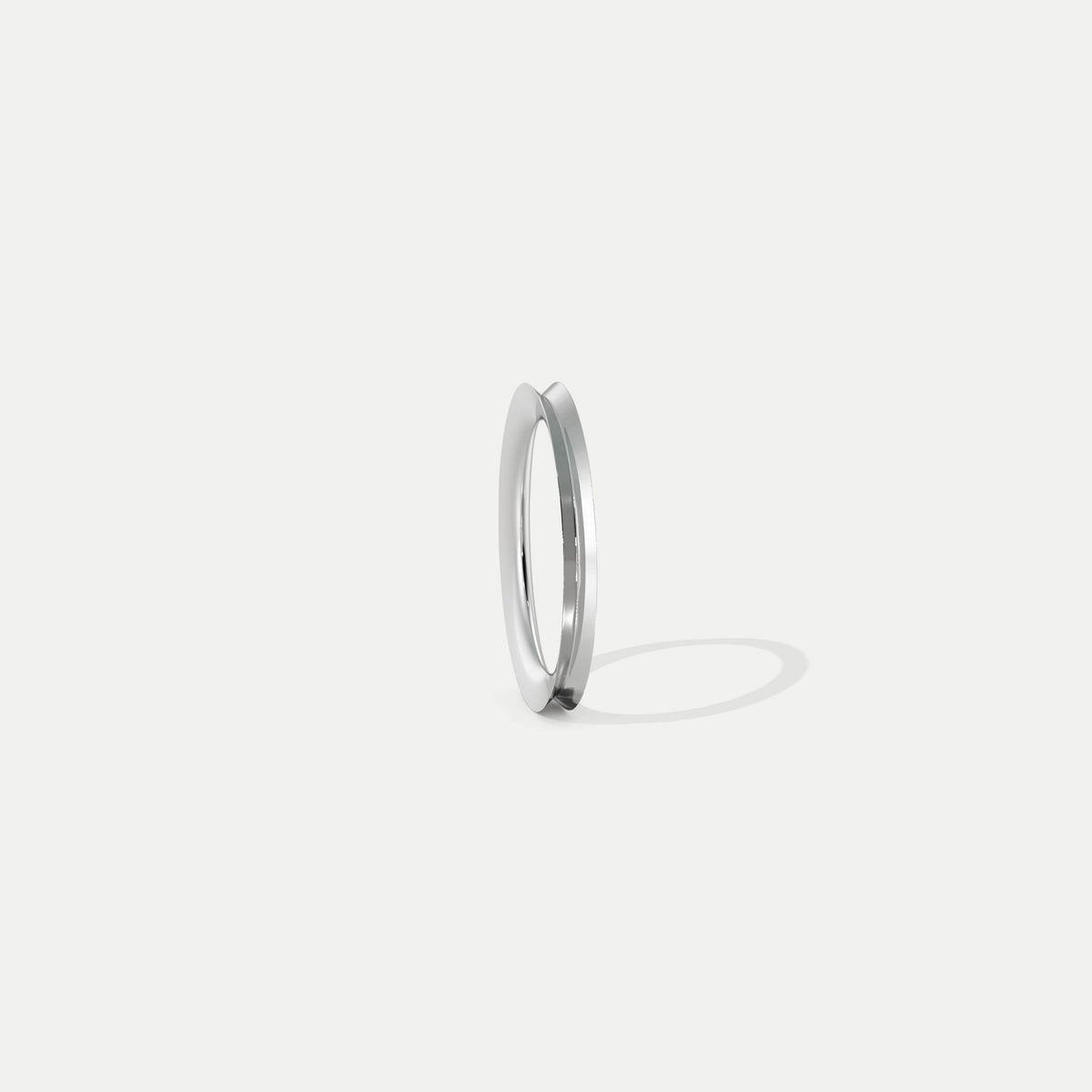 Inverted Knife Edge (Narrow) Platinum