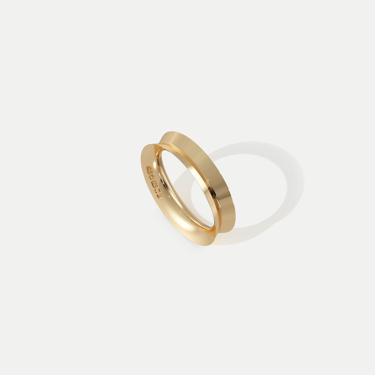 Inverted Knife Edge (Wide) Gold