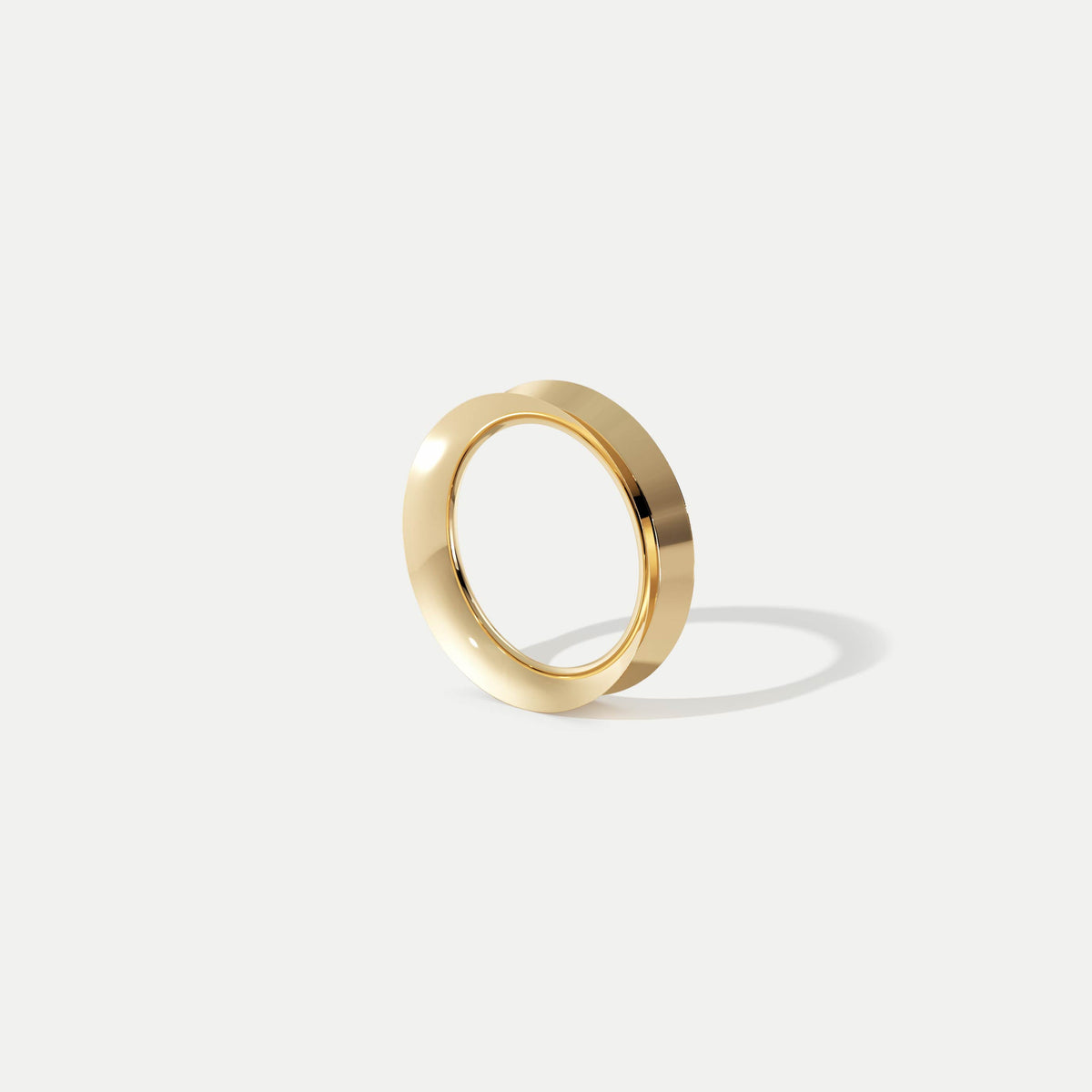 Inverted Knife Edge (Wide) Gold
