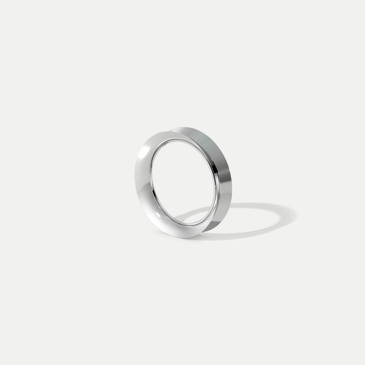 Inverted Knife Edge (Wide) Platinum