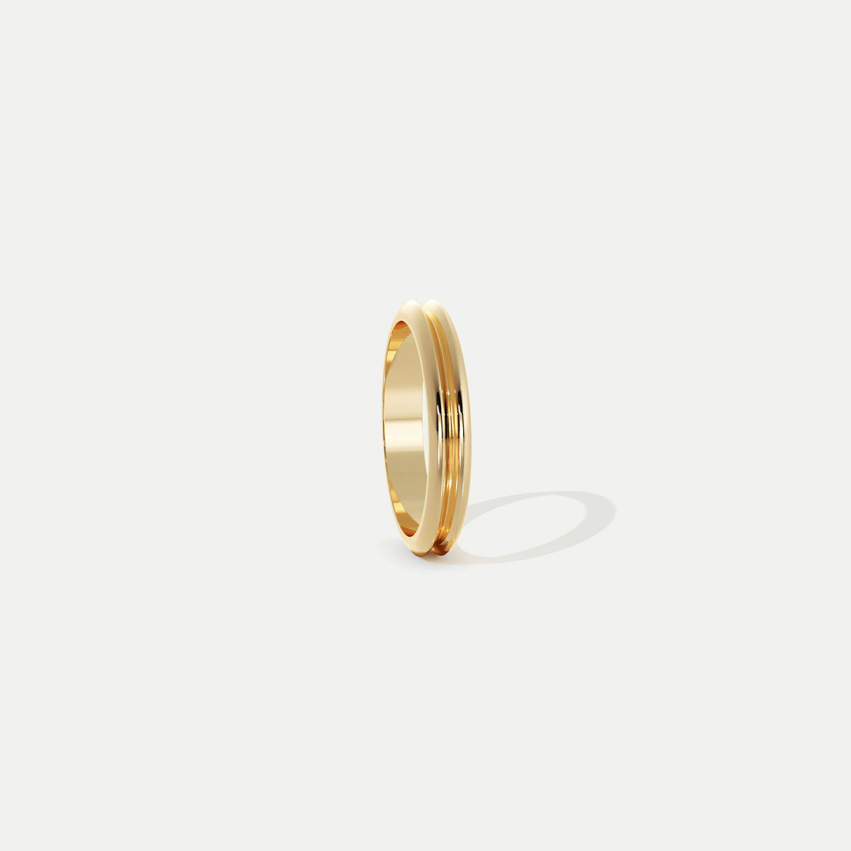 Knife Edge Bond (Narrow) Gold