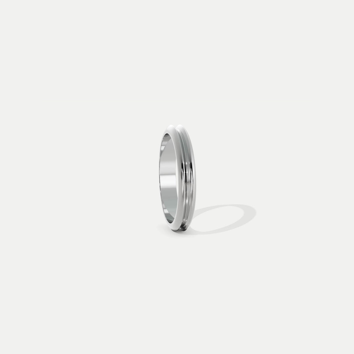 Knife Edge Bond (Narrow) Platinum