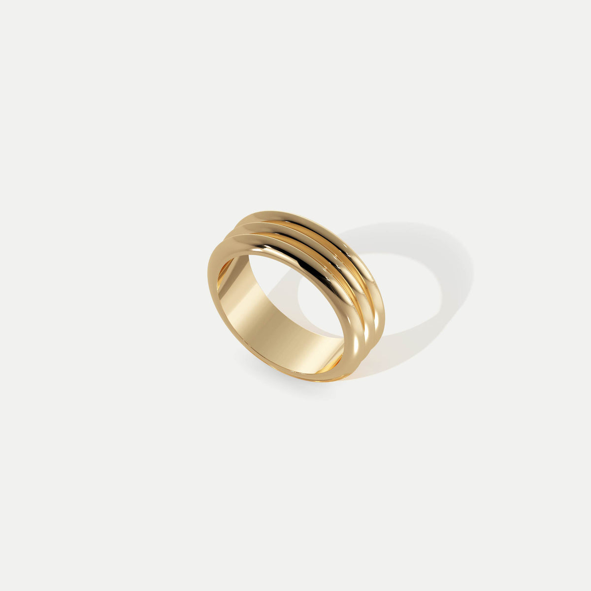 Knife Edge Bond (Wide) Gold