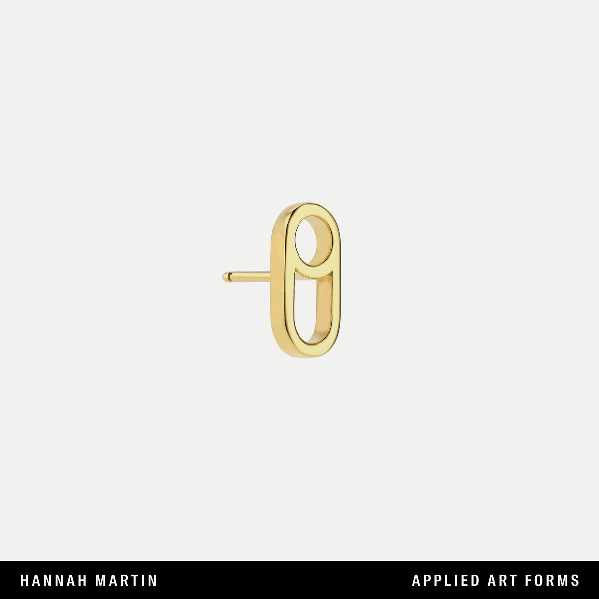 Dog Tag Earring Gold