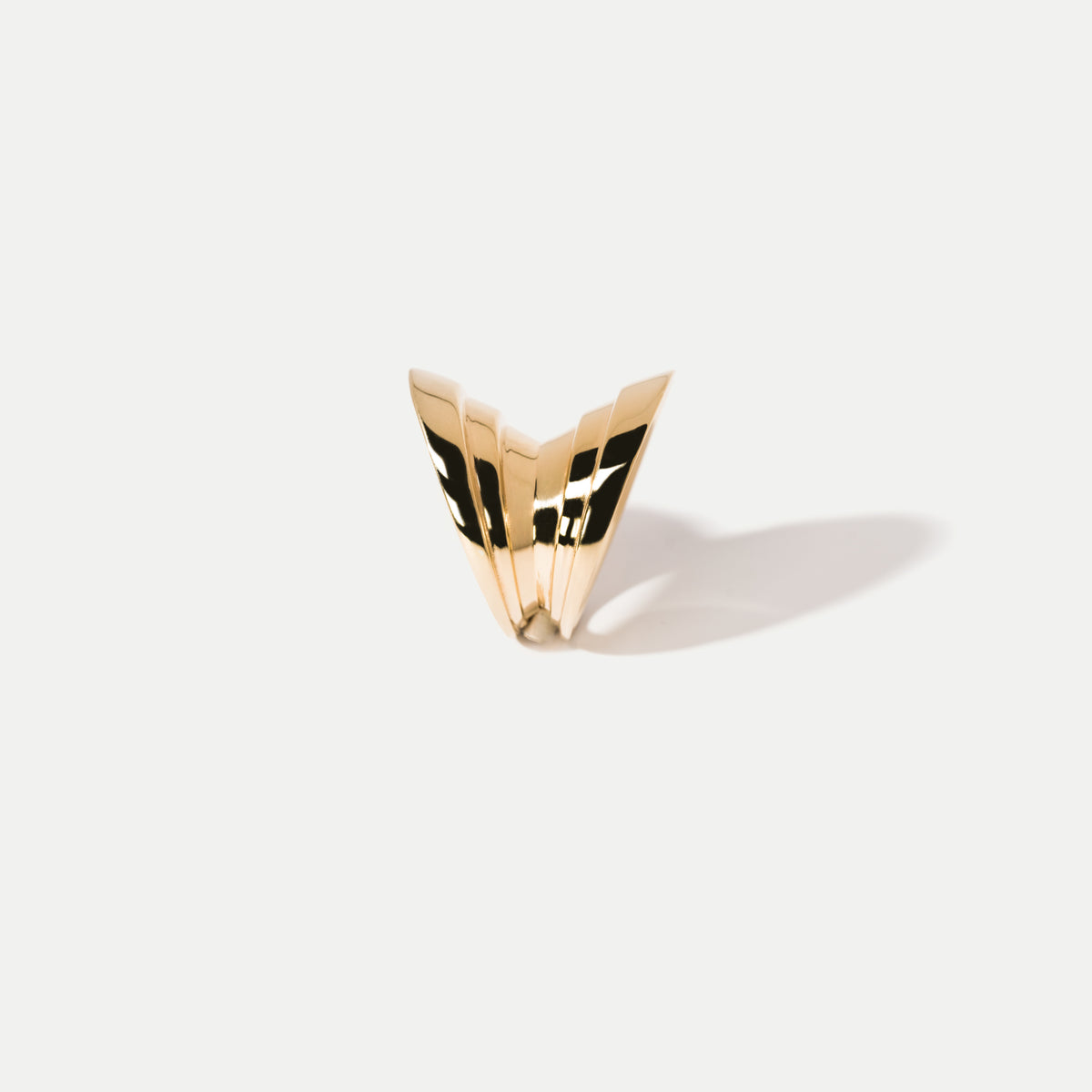Monumental Yellow Gold Arc Ring