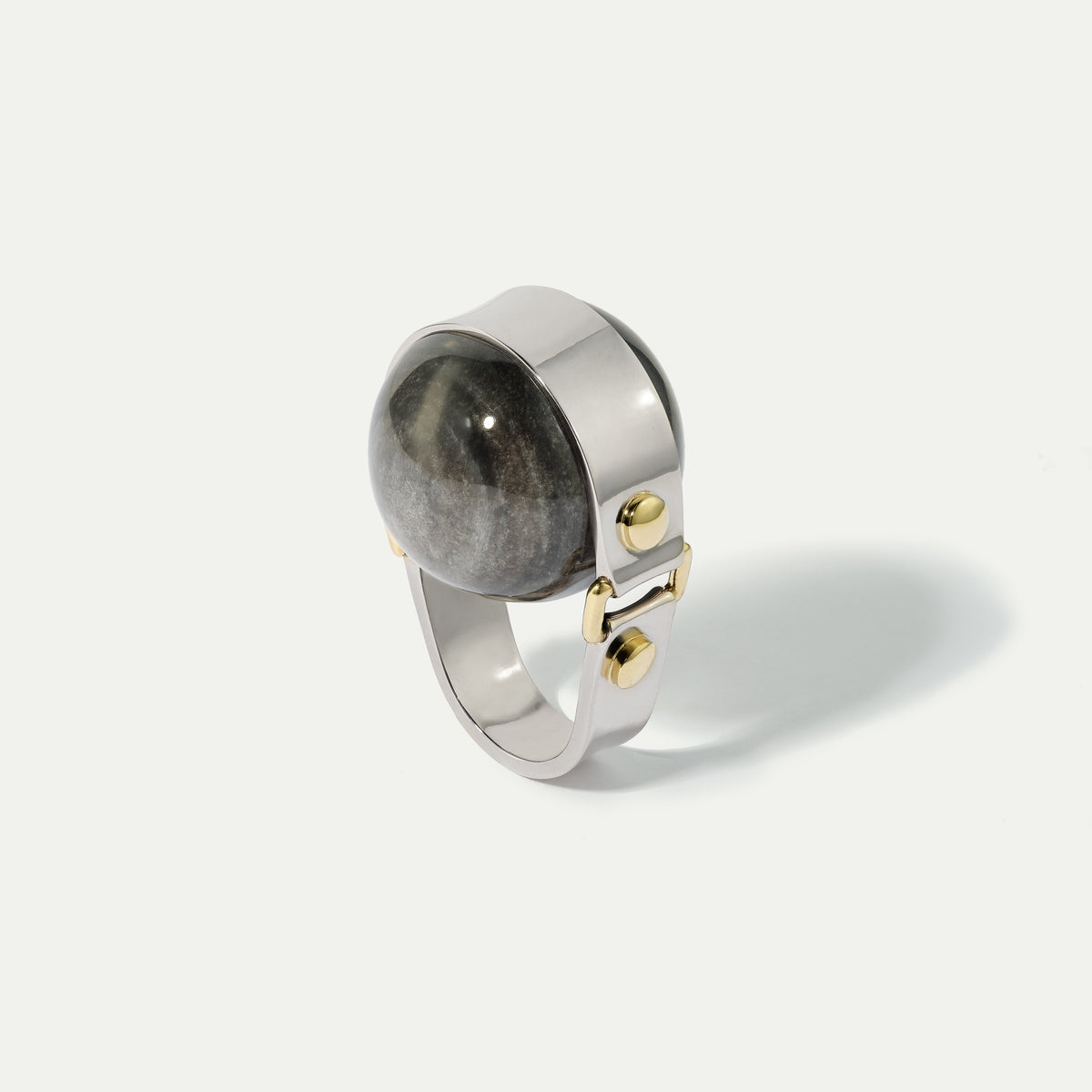 Strapped Stone Ring