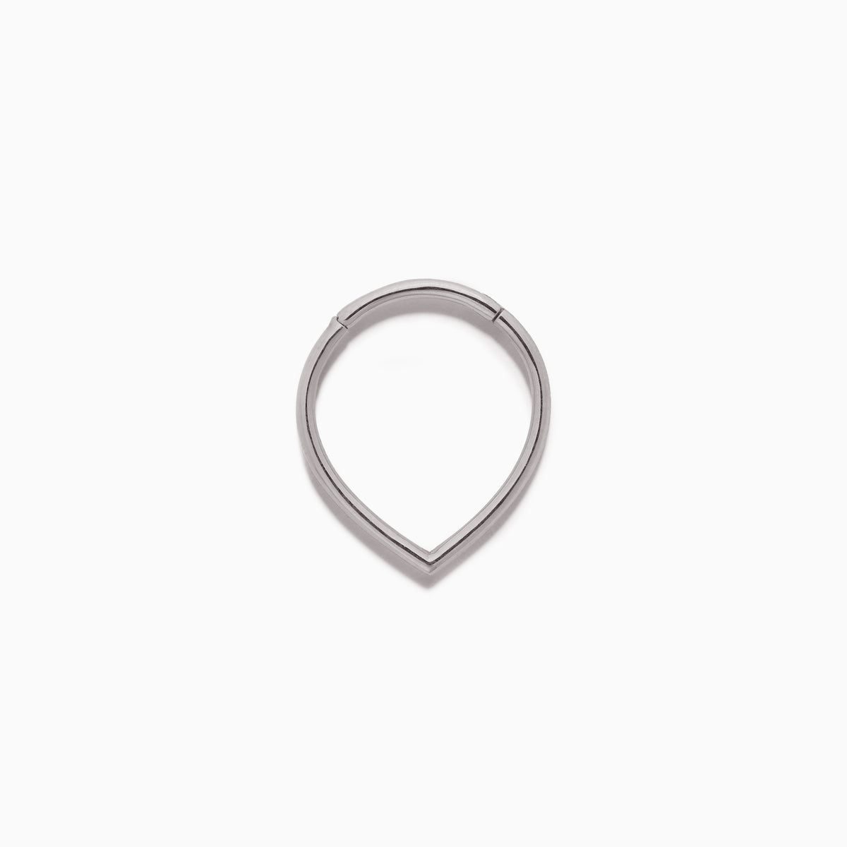Teardrop Hoop White (L)