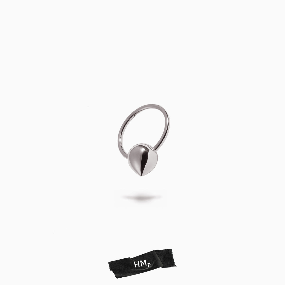 Teardrop ‘Captive’ Ring White