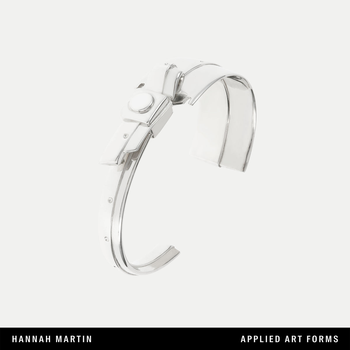 Razor Wristband Wide Silver