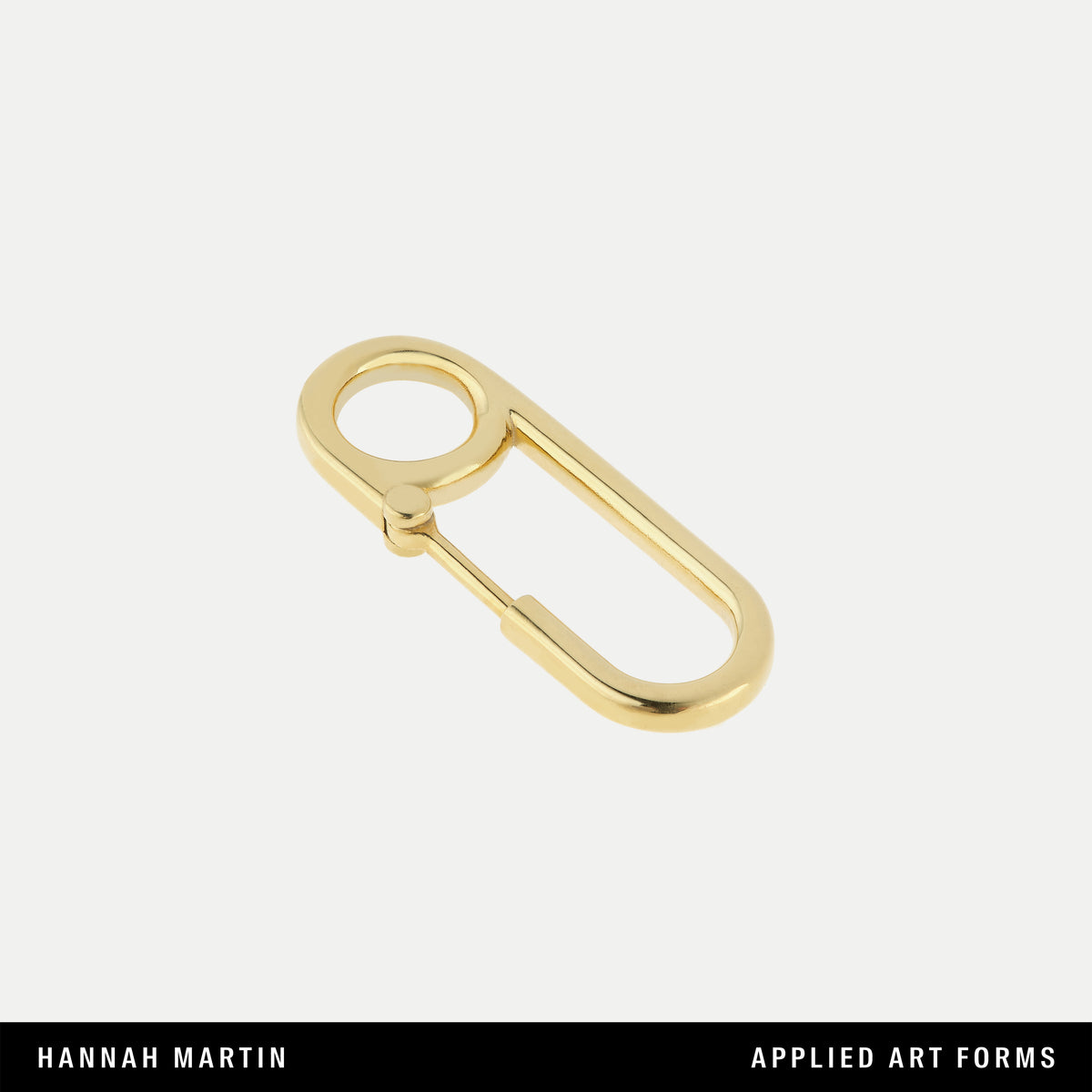 Safety Pin Earring Gold