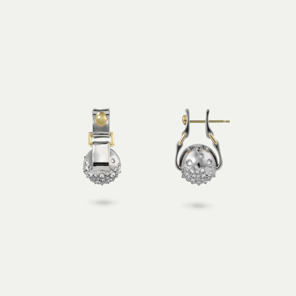 Strapped Orb Earring