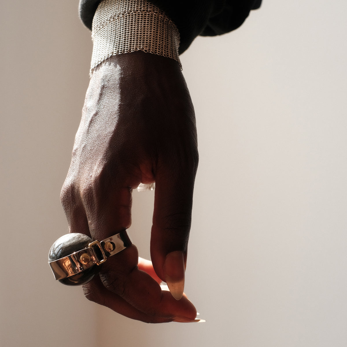Strapped Stone Ring