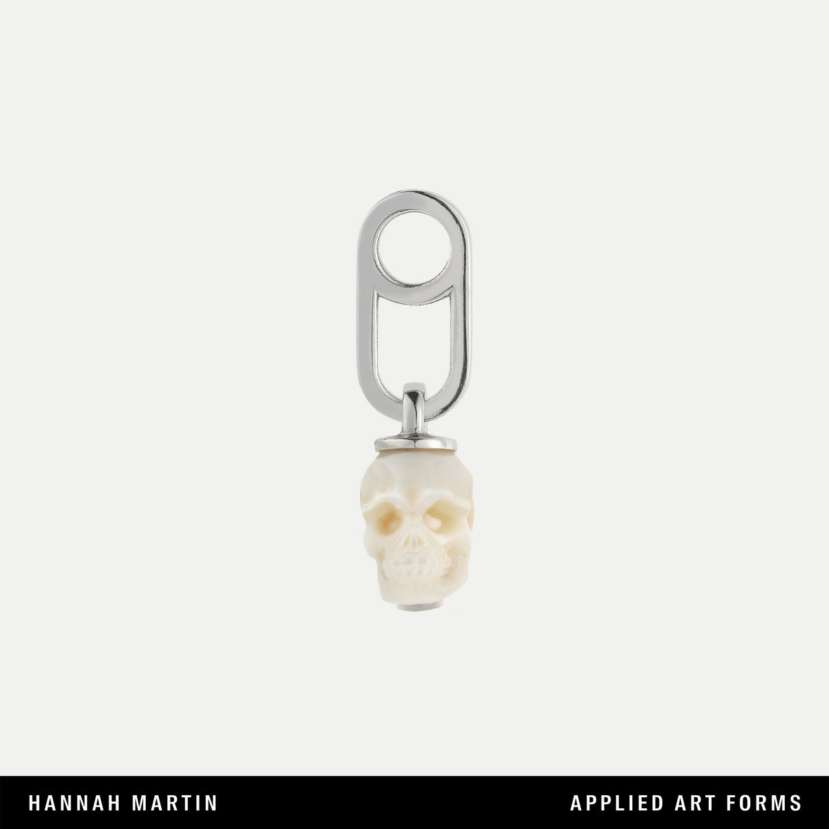 Vanitas Skull Earring Silver