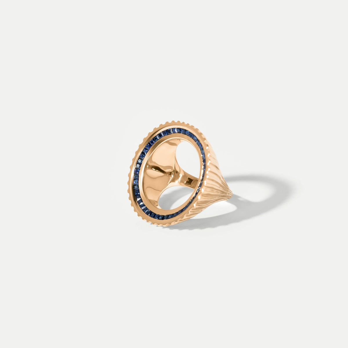 Vincent’s Empty Sovereign Statement Yellow Gold Ring