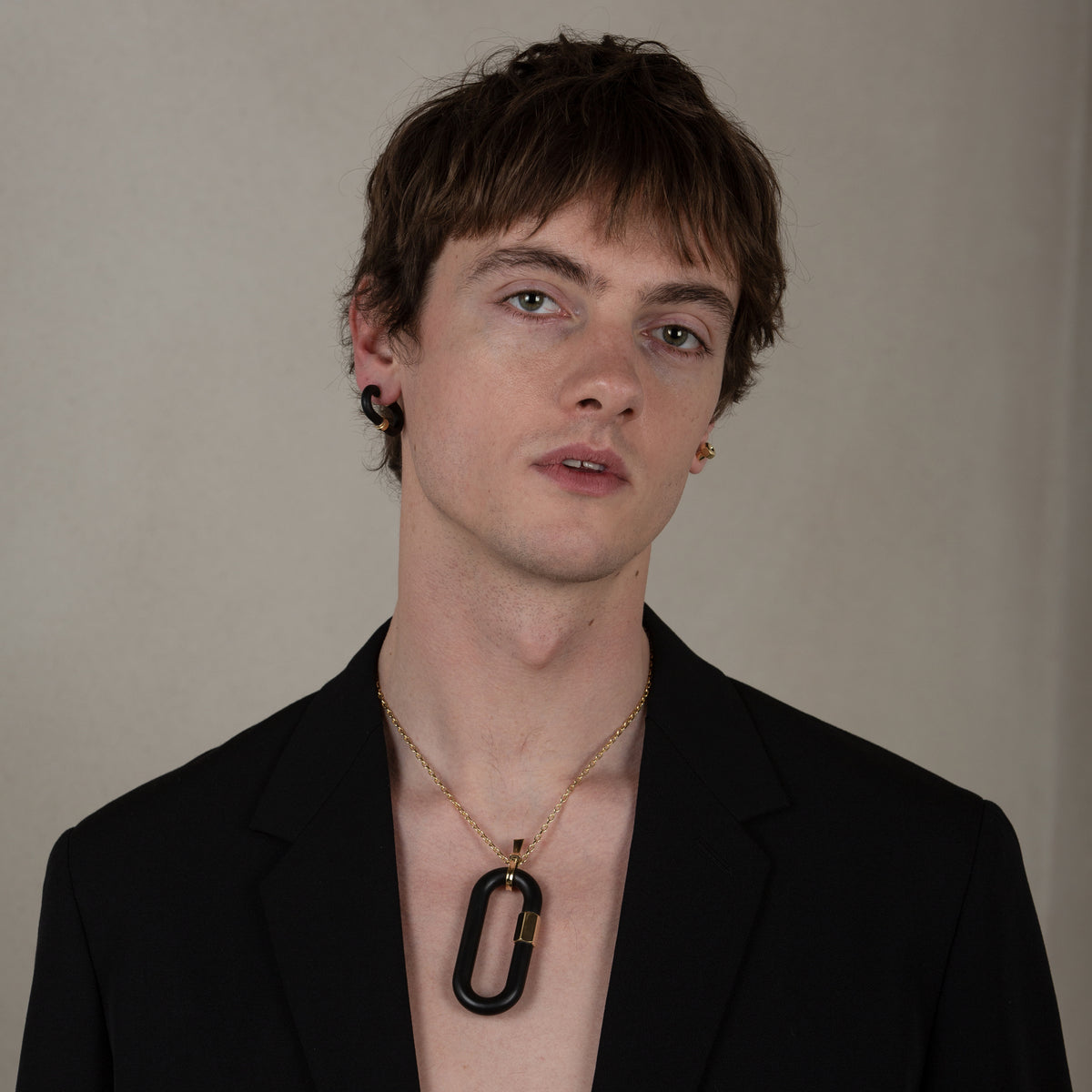 Giant Warrior Chain Ebony Necklace