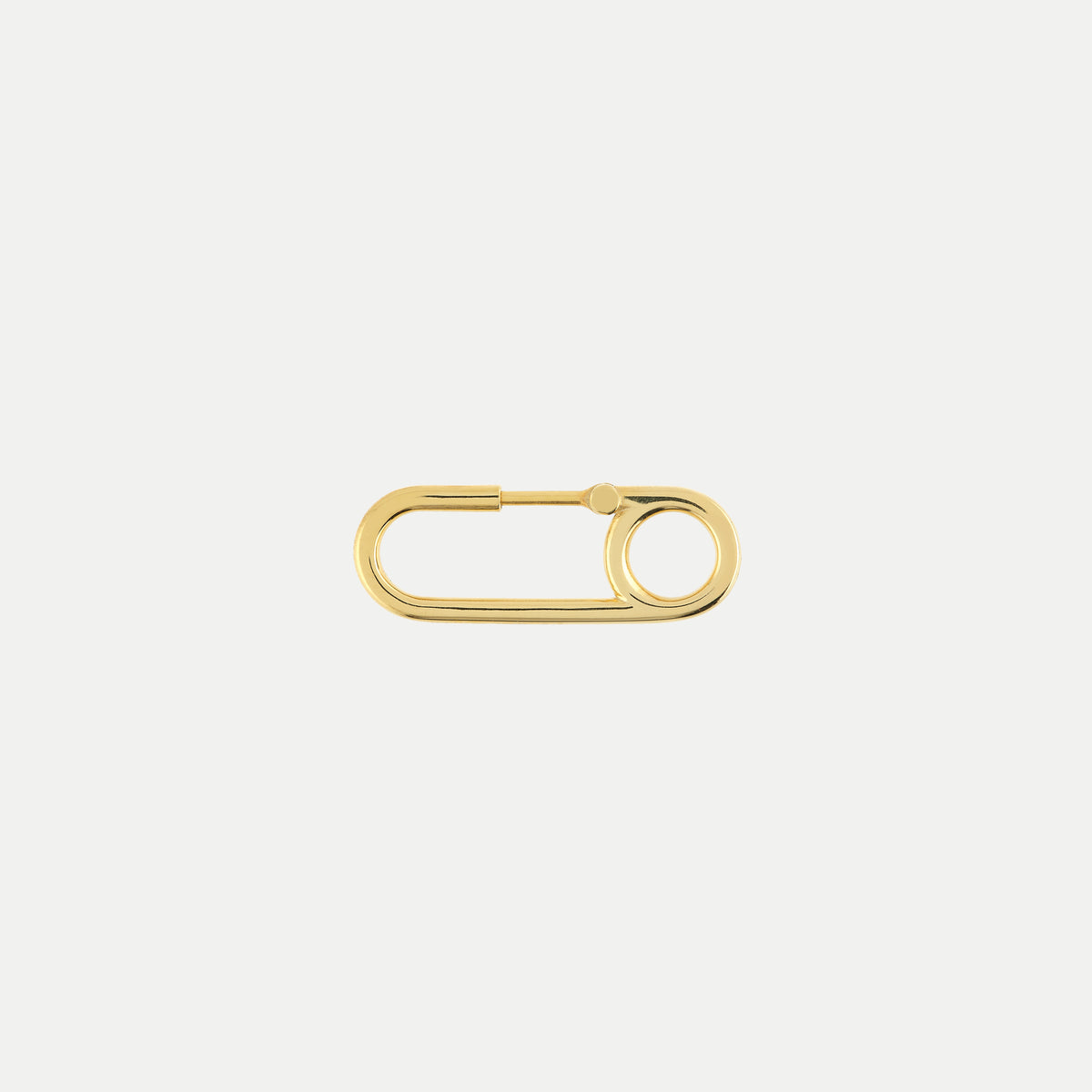 Safety Pin Earring Gold