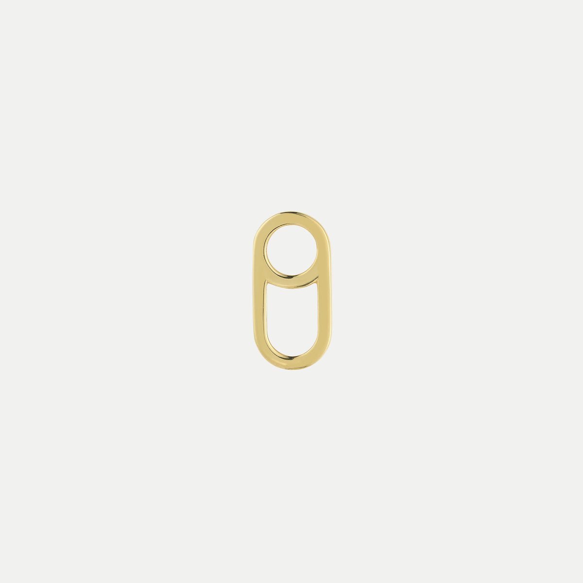 Dog Tag Earring Gold