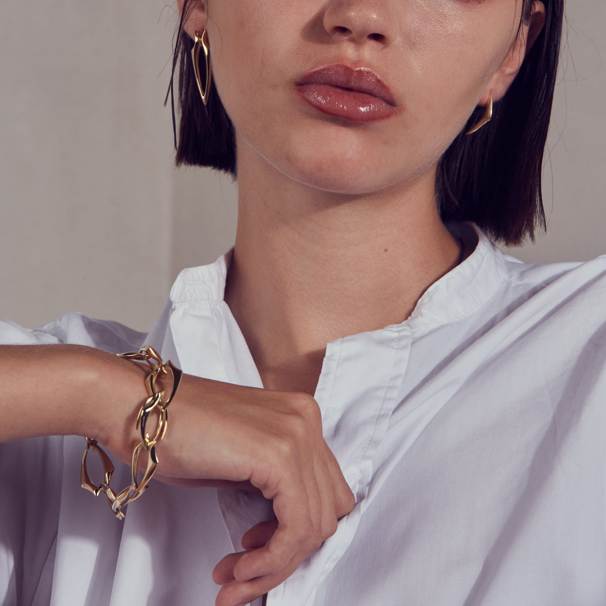 Rock n Roll Yellow Gold Bracelet
