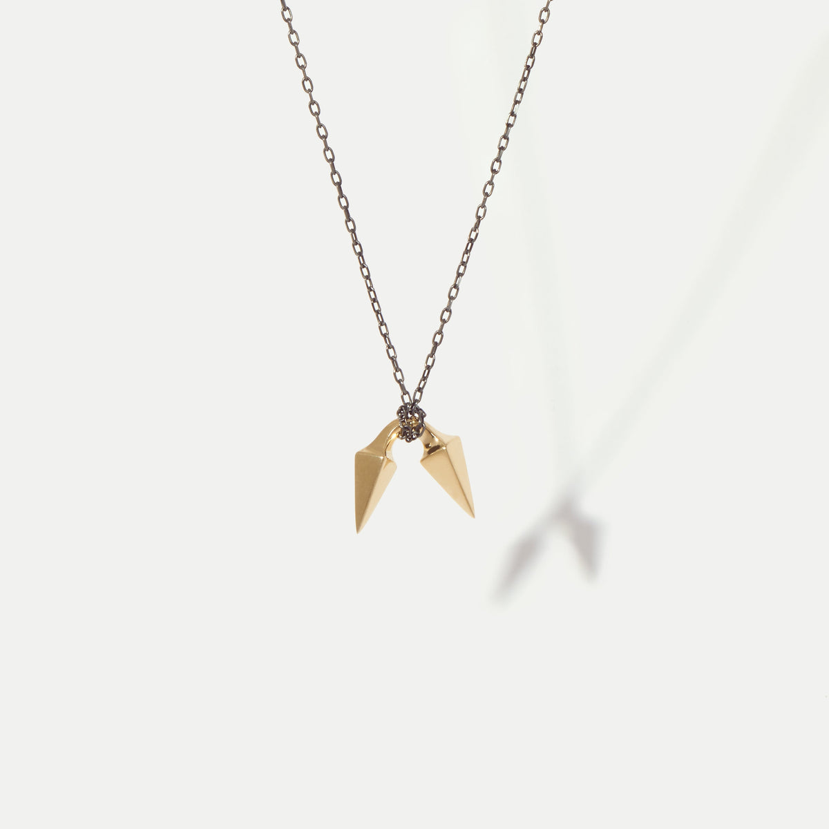 Barbed Yellow Gold Pendant