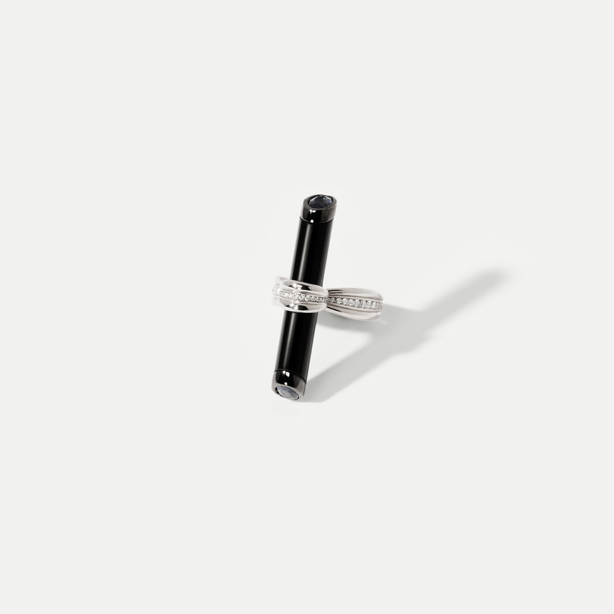 Black Jade Bound Ring