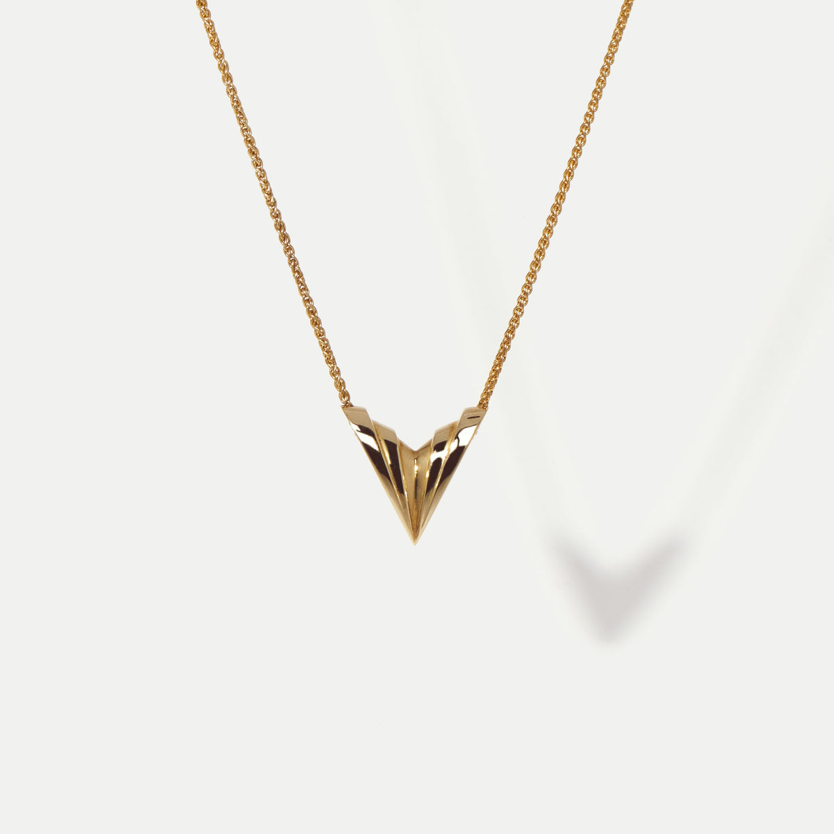 Miniature Arc Yellow Gold Pendant