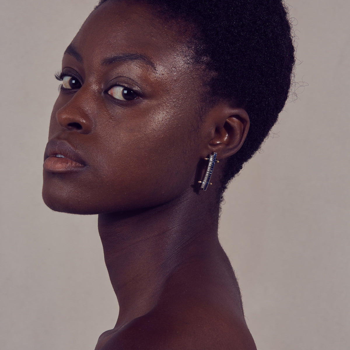 Long Restraint Drop Earrings