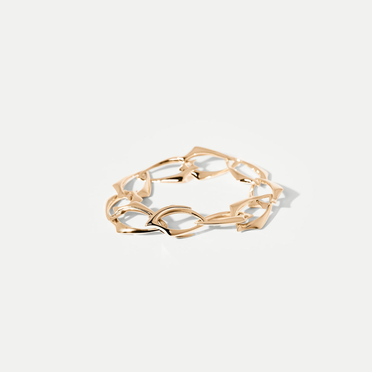 Rock n Roll Yellow Gold Bracelet