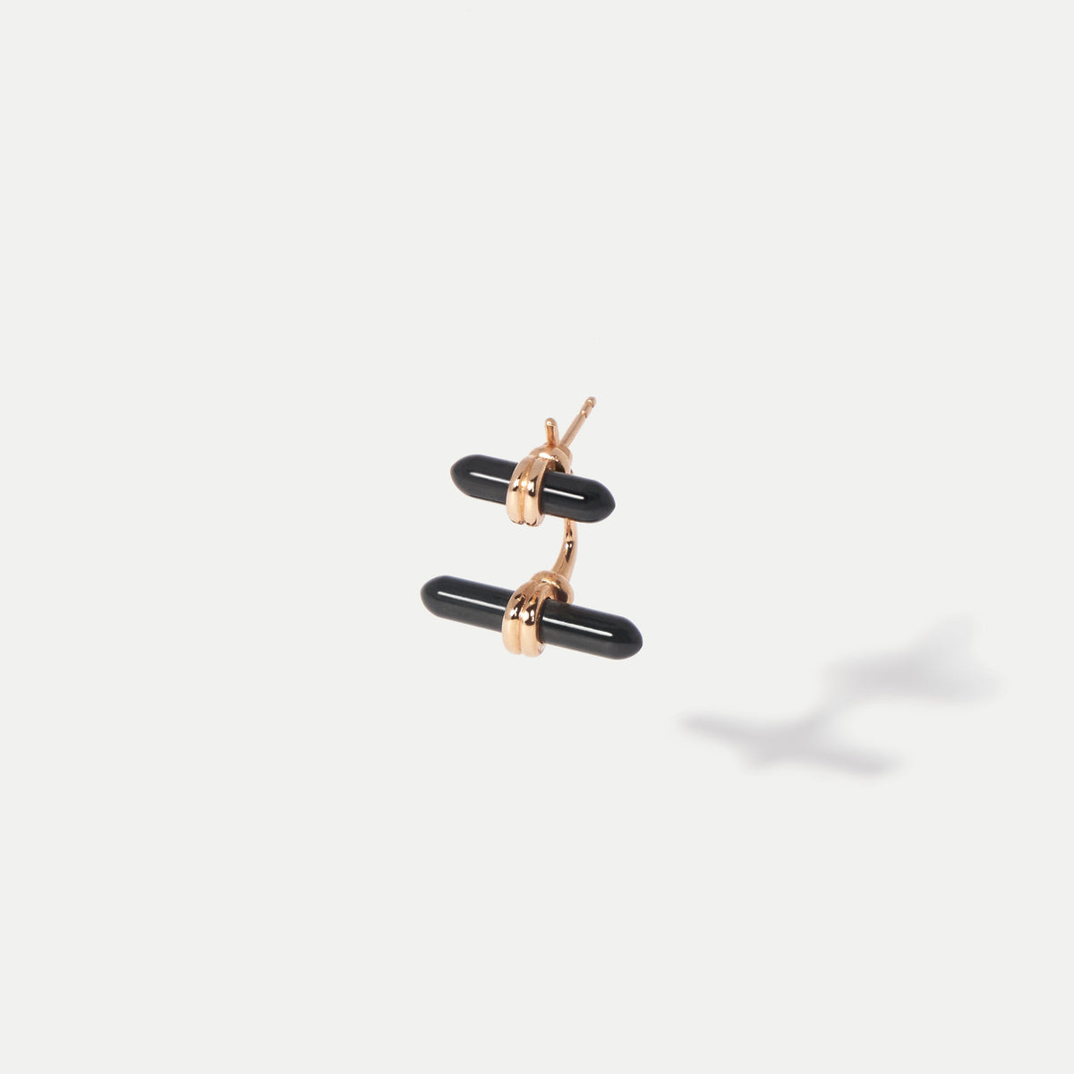 Short Bound Drop Earrings