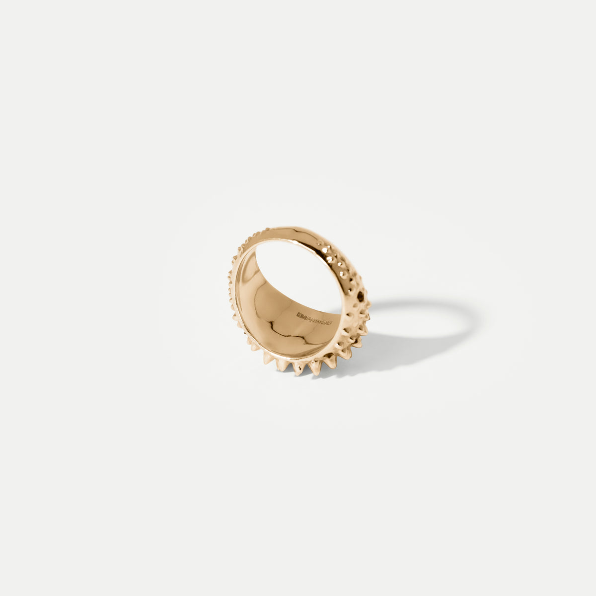 Spiked Ruby & Yellow Gold Ring