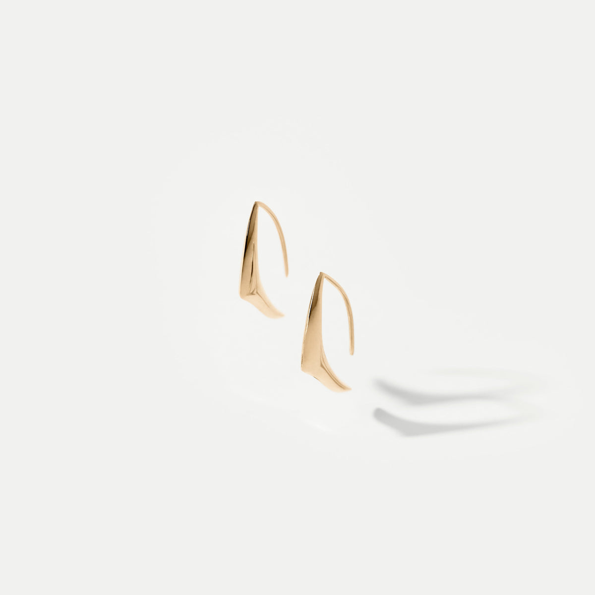 Spur Yellow Gold Earrings