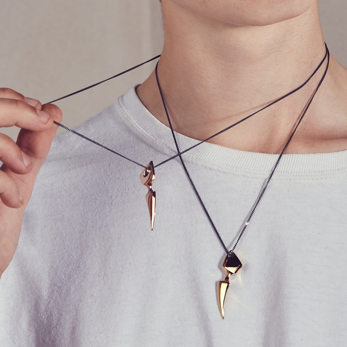 Spur Yellow Gold Pendant