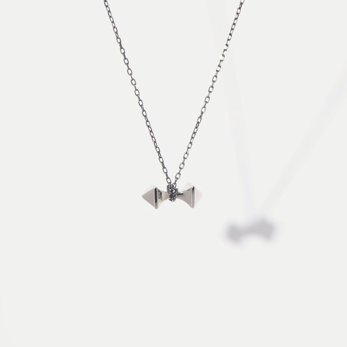 Studded White Gold Pendant