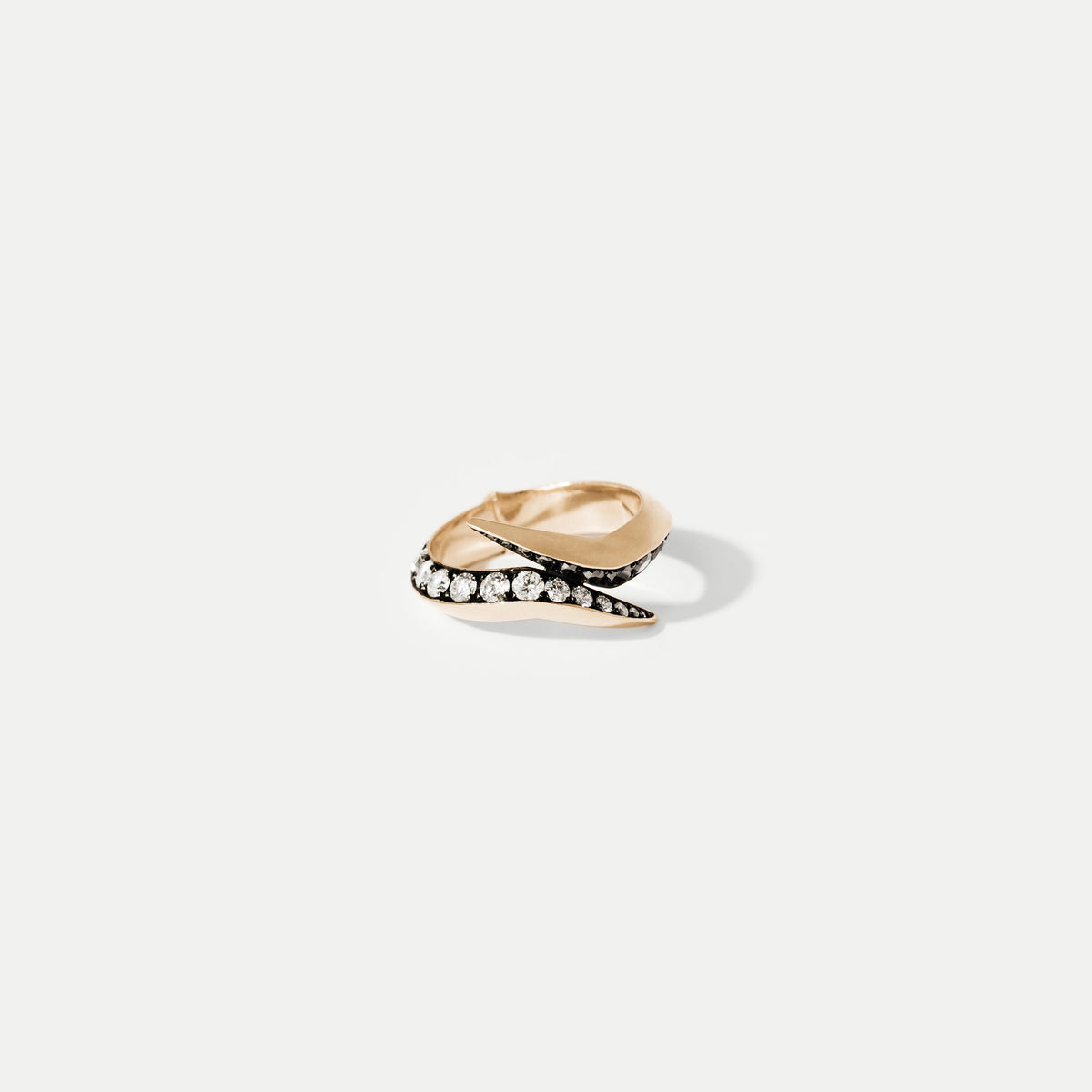 Twisted Yellow Gold Spur Ring