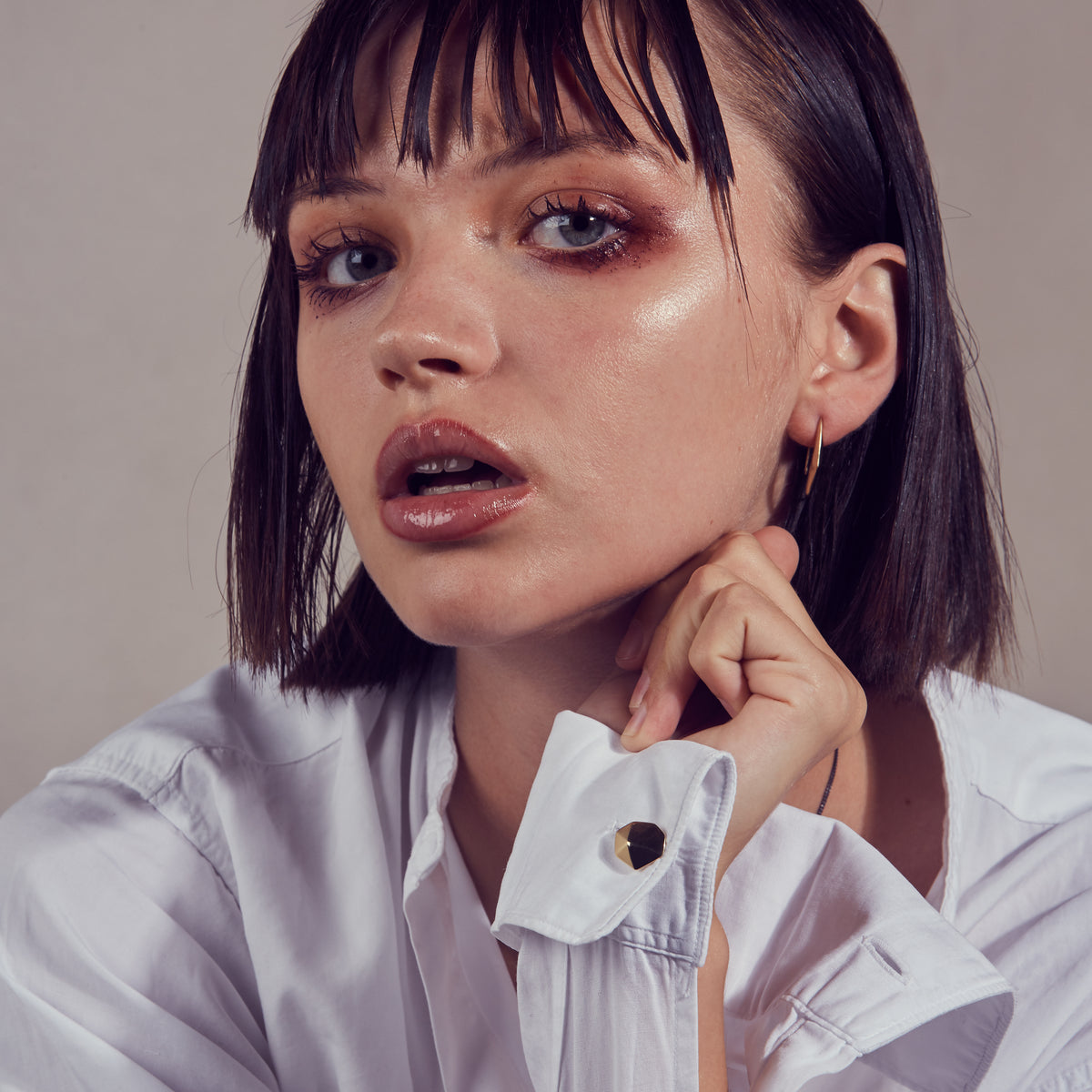 Spur Yellow Gold Earrings
