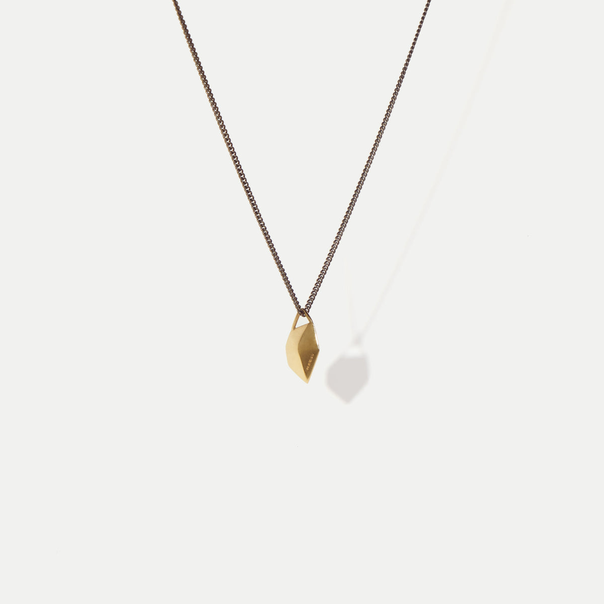 Yellow Gold Facet on Chain
