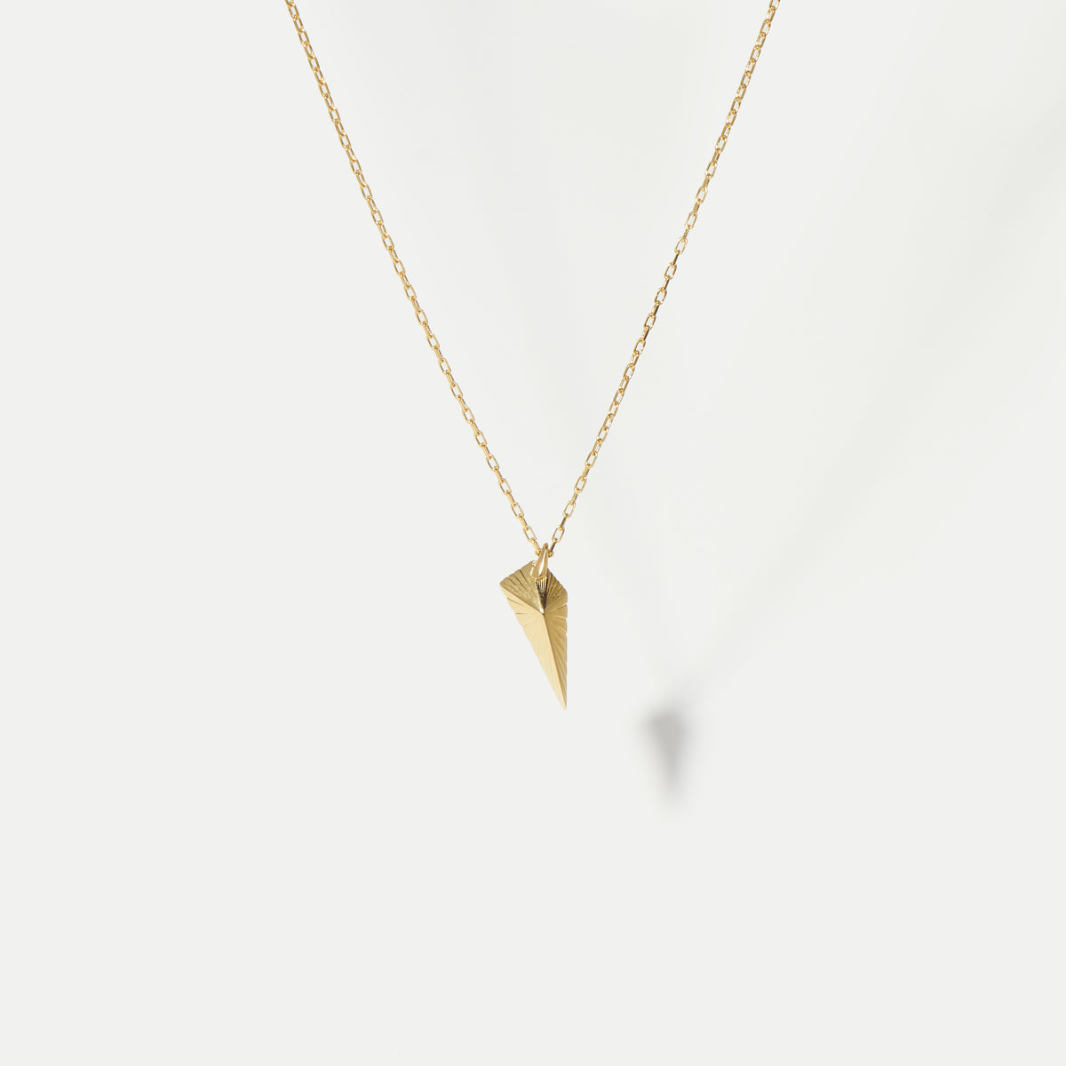 Soviet Facet Talisman Yellow Gold Pendant