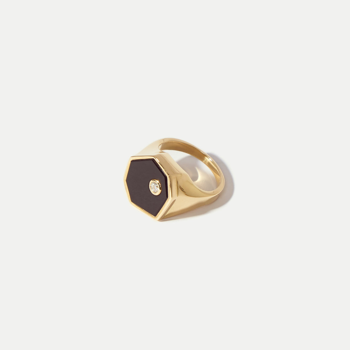 Vincent’s Signet Facet Yellow Gold Ring