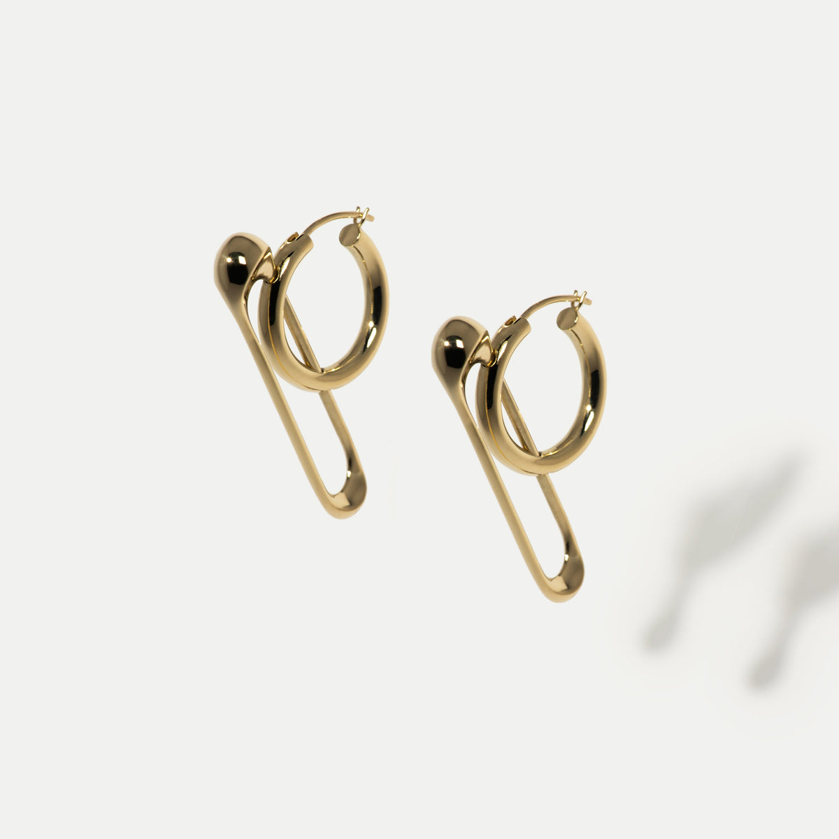 Pierced Punk Hoop Earrings