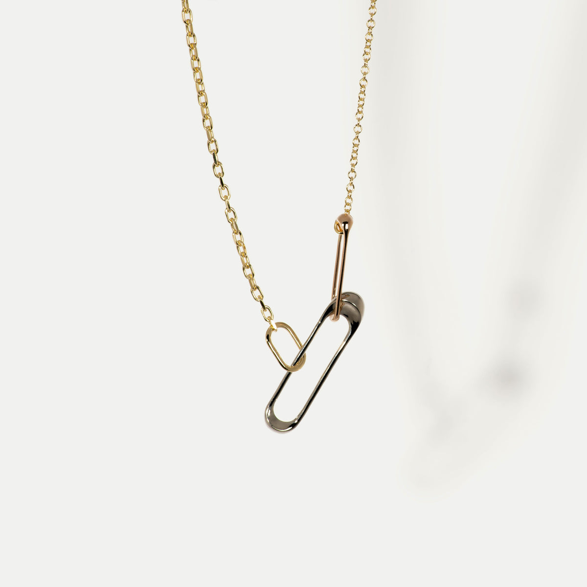 Pierced Punk Pin Necklace
