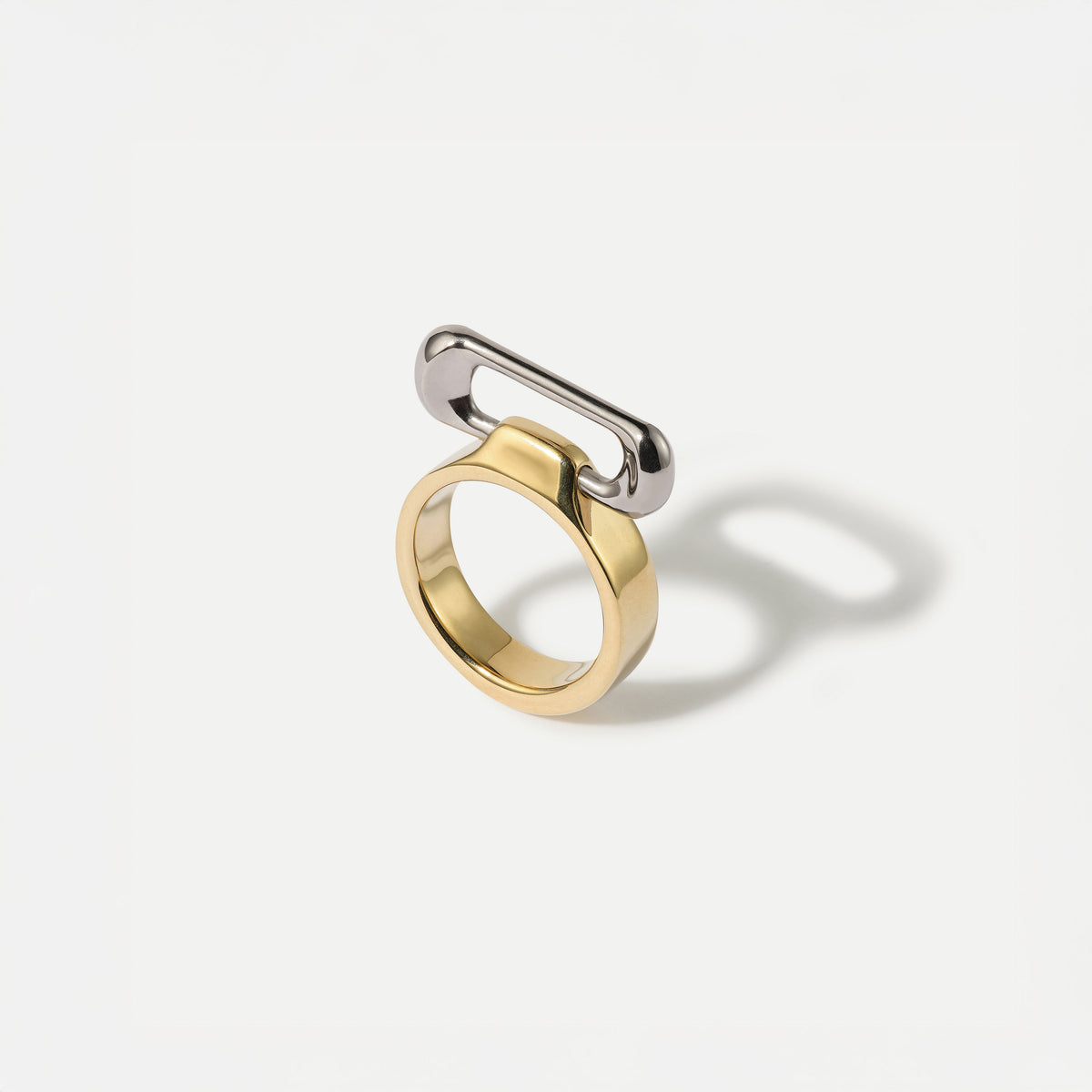 Pierced Ring Yellow & White