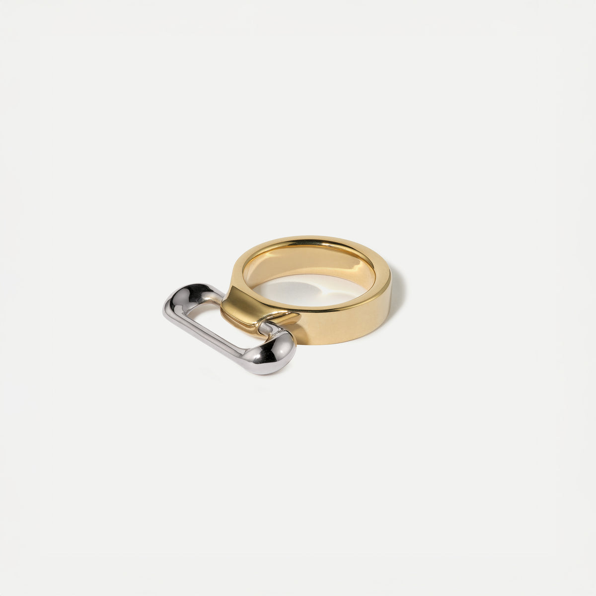 Pierced Ring Yellow & White