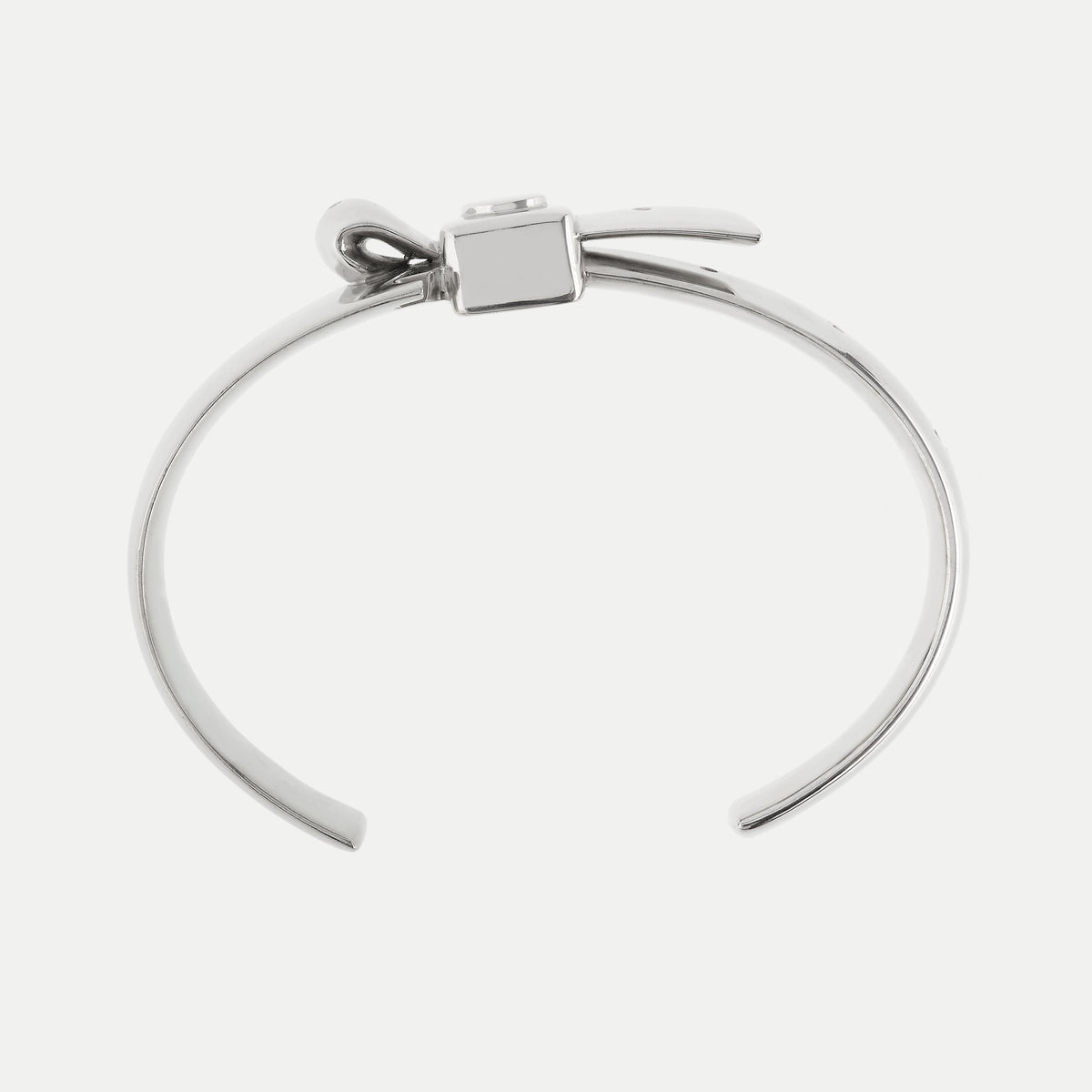 Razor Wristband Wide Silver